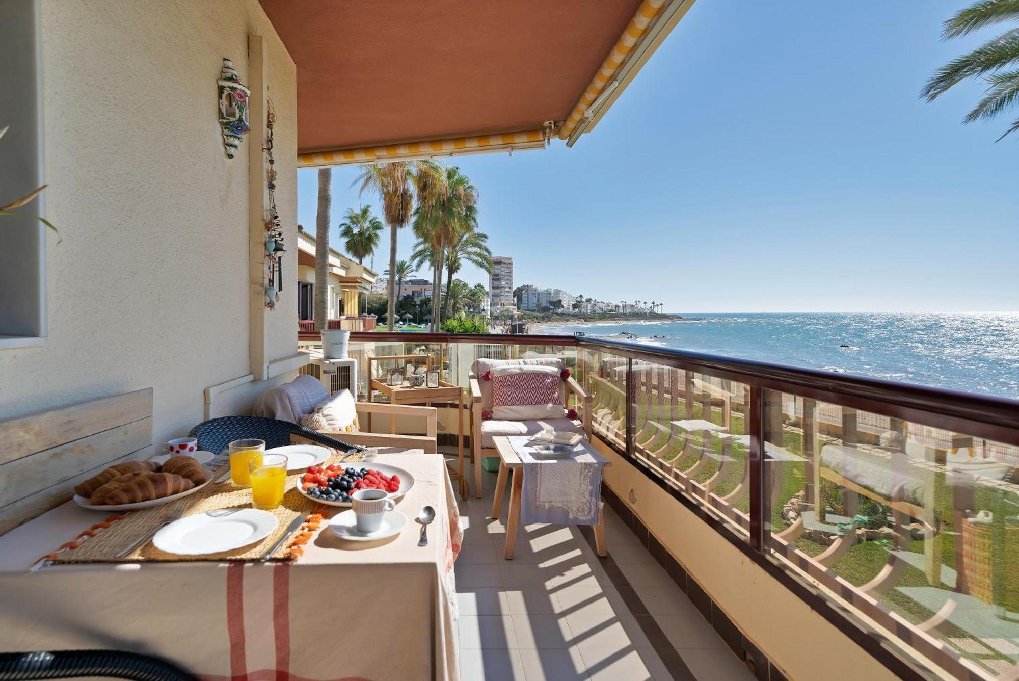 Sitio de Calahonda Casa Mar Apartamento Front Beach Con Wifi, Piscina, Padel Y Tenis - Lubina Del Sol מראה חיצוני תמונה